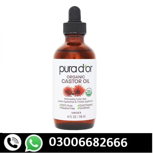 Pura D'or 4 Oz Organic Castor Oil in Pakistan