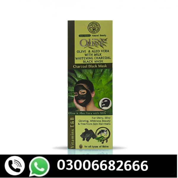 Olive Facial Black Mask With Whitnig Milks